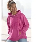 Kapuzensweatshirt ELBSAND "Lioba", Damen, Gr. XXL (44), pink, angeraute Sweatware,