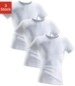 Clipper Unterhemd 3 Stk. aus Doppelripp, T-Shirt, Unterziehshirt, Kurzarm...