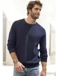 Strickpullover JOHN DEVIN "bis Gr&ouml;&szlig;e 5XL", Herren, Gr. XXL (60/62), blau...