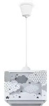 PACO HOME Pendelleuchte "GRETA", wei&szlig; (hellgrau), 1, H: 32cm, Leuchten,