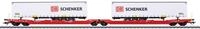 G&uuml;terwagen M&Auml;RKLIN "Doppel-Taschenwagen Sdggmrss 738 - 47470", rot (wei&szlig;),