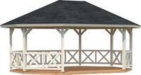 Holzpavillon PALMAKO "Betty", transparent, B/H/T: 615cm x 362cm x 551cm, Pavillons,