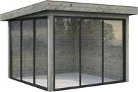 Palmako Gartenhaus "Lenna 8,3 m&sup2;, Set 401 Slide"