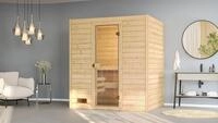 weka Sauna "Massivholzsauna VALIDA 2" Blockbohlen, moderne Ganzglast&uuml;r