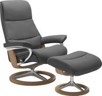 Stressless Relaxsessel "View" mit Signature Base, Gr&ouml;&szlig;e M,Gestell Eiche