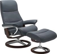 Stressless Relaxsessel "View" mit Signature Base, Gr&ouml;&szlig;e M,Gestell Braun