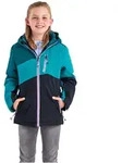 Skijacke KILLTEC "KSW 166 GRLS SKI JCKT", M&auml;dchen, Gr. 152, blau (t&uuml;rkis),