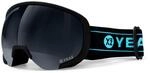 YEAZ Skibrille "Ski- und Snowboard-Brille schwarz/matt schwarz BLACK RUN"