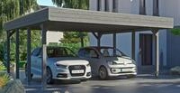 Skanholz Doppelcarport "Friesland" Massivholz 514 cm dunkelgrau