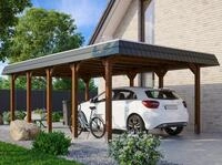 Skanholz Einzelcarport "Spreewald" Massivholz 342 cm braun