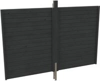 Skanholz Carport-R&uuml;ckwand aus Profilschalung