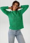 Aniston CASUAL Strickpullover im attraktiven Ajour-Muster-Mix