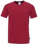 T-Shirt UHLSPORT "T-Shirt ID Kids", M&auml;dchen, Gr. 128, bordeaux, Obermaterial: 97%