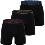 Boxershorts SCOTCH & SODA "Boxershort Solid Cotton Stretch 3er Pack", Herren, Gr. S,