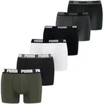 Boxershorts PUMA "Boxershort Basic Boxer 6er Pack", Herren, Gr. M, bunt (gr&uuml;n,