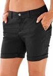 LASCANA Bermudas "aus elastischer Baumwolle" zum Krempeln, kurze Hose, Shorts,