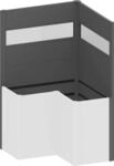 Biohort Sichtschutzelement f&uuml;r Hochbeet Belvedere L100 (L-Form), Acryl-Paneel, LxH:
