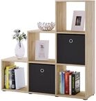 VCM Standregal "Holz Stand Treppenregal Regal 6 F&auml;cher Nitas" 1 Stk. tlg.