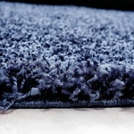 Hochflor-Teppich AYYILDIZ TEPPICHE "Life Shaggy 1500" Gr. 10, blau (navy),...