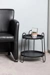 HAKU Beistelltisch "Sofatisch, Wohnzimmertisch" 1 Stk. tlg. rund - aus Metall...