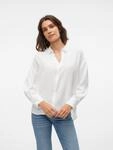 Vero Moda Langarmbluse "VMMELANEY QUEENY LS SHIRT WVN NOOS" Kunstfaser, loose...