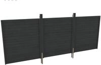 Skanholz Carport-R&uuml;ckwand aus Profilschalung