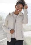 Vivance Steppjacke mit Kapuze mit Strickfleece-&Auml;rmeln