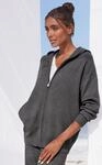 Elbsand Strickjacke aus hochwertigen Strick und eingestricktem Logo, Loungewear