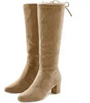 Schlupfstiefel LASCANA "Schlupfboots, Slouchy Boots, Slip-On", Damen, Gr. 36, braun