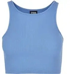 Muskelshirt URBAN CLASSICS "Urban Classics Damen Ladies Cropped Rib Top",...