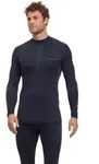 Langarmshirt FALKE "FALKE Langarmshirt", Herren, Gr. S, blau (schwarz (3000)),...