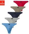 H.I.S String "Herren Unterhose" Packung, 5 Stk. in Baumwollstretch-Qualit&auml;t