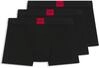 HUGO Underwear Trunk Set, 3 Stk. mit kontrastfarbenen Logobadge