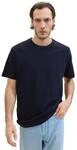 T-Shirt TOM TAILOR, Herren, Gr. XXL, blau (sky captain blau), Single Jersey,