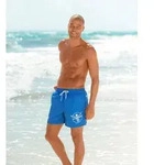 Badeshorts CHIEMSEE "Melange", Herren, Gr. S (46/48), N-Gr, blau, Microfaser,
