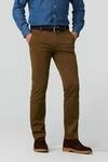 Chinos MEYER "Roma", Herren, Gr. 48, Normalgr&ouml;&szlig;en, braun (karamell), 98% Baumwolle,