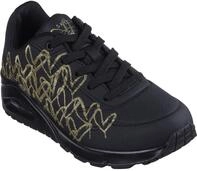 Skechers Sneaker "UNO-GOLDEN HEART" Freizeitschuh, Schn&uuml;rschuh mit goldfarbenen