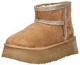 Plateaustiefelette STEVE MADDEN "STEVE MADDEN Stiefelette Veloursleder", Damen, Gr.