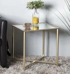 HAKU Beistelltisch "Sofatisch, Wohnzimmertisch" 1 Stk. tlg. quadratisch - aus Metall