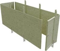 Skanholz Carport-Ger&auml;teraum "Abstellraum C5" aus Profilschalung