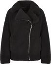 Winterjacke URBAN CLASSICS "Urban Classics Damen Ladies Sherpa Biker Jacket", Damen,