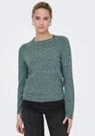 Rundhalspullover ONLY "ONLRICA LIFE L/S PULLOVER KNT NOOS", Damen, Gr. XS, gr&uuml;n (sea