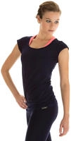 T-Shirt WINSHAPE "WTR4", Damen, Gr. XS, blau (night blau), 90% Baumwolle, 10%