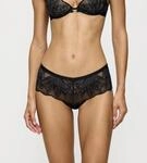 Hipster TRIUMPH "Crazy Stupid Love", Damen, Gr. 42, schwarz, Mesh, Spitze,