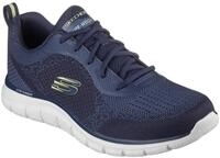 Sneaker SKECHERS "TRACK-GLENDOR", Herren, Gr. 47,5, bunt (navy, limette), Synthetik,