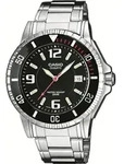 Quarzuhr, silber (silberfarben, schwarz), CASIO TIMELESS COLLECTION, Armbanduhren,