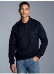 Trigema Sweatshirt "TRIGEMA Langarm Polo aus Sweat-Qualit&auml;t"