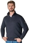 Sweatshirt CASAMODA "CASAMODA Sweattroyer uni", Herren, Gr. M, blau (dunkelblau), 78%
