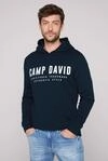 Kapuzensweatshirt CAMP DAVID, Herren, Gr. S, blau, Sweatware, Material: 100%