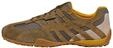 Sneaker GEOX "Geox Sneaker Leder/Textil", Herren, Gr. 42, military, Leder, Textil,